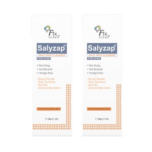 FixDERMA Salyzap Anti Acne Face Cleanser - 60gm (Pack of 2)