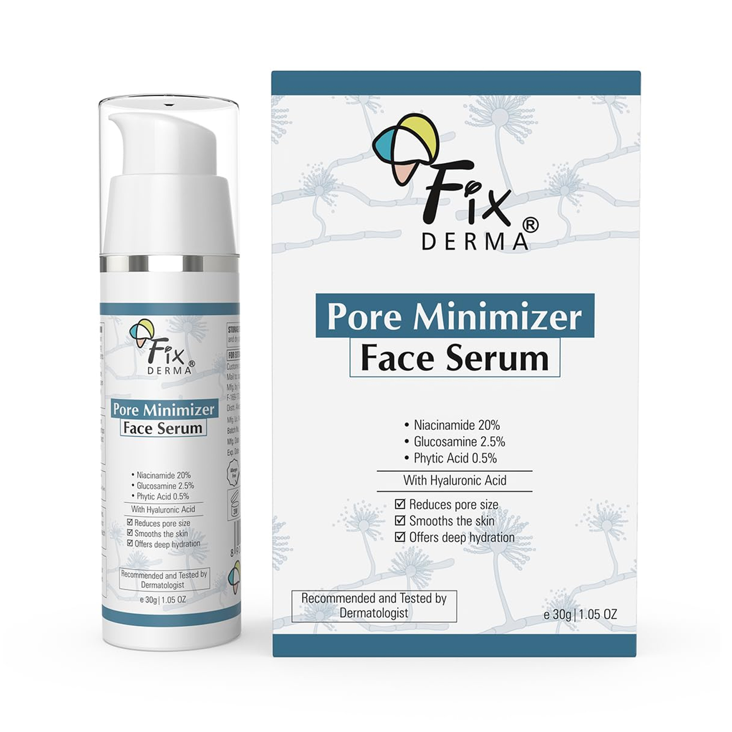 FixDERMA 20% Niacinamide Pore Minimizer Face Serum- 30g