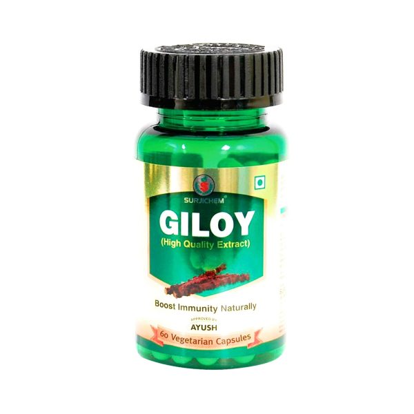 Surjichem Herbs Giloy Capsules (60 Nos) Surjichem Herbs Giloy Capsules (60 Nos)