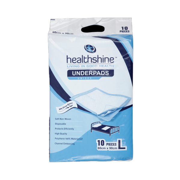 Healthshine Adult Underpads Large 10 Pieces (60cm x 90cm)