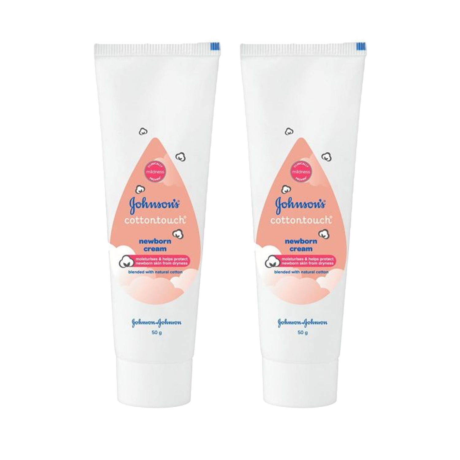Johnson's Cotton Touch Newborn Cream 50g (Pack of 2)