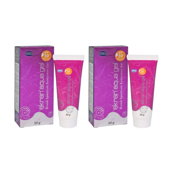 KLM Ekran Aqua Gel - Sunscreen SPF 30 PA+++(50gm) (Pack of 2)