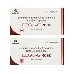 MRHM ECGlowG Rose Capsules (1x10 Softgel Capsules) Pack of 2