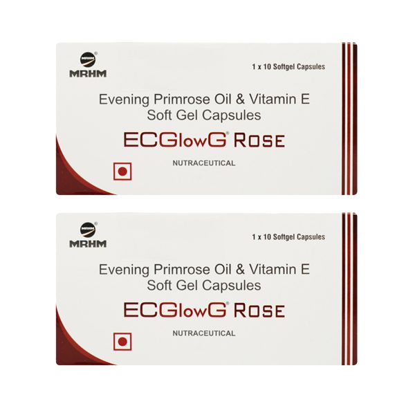 MRHM ECGlowG Rose Capsules (1x10 Softgel Capsules) Pack of 2
