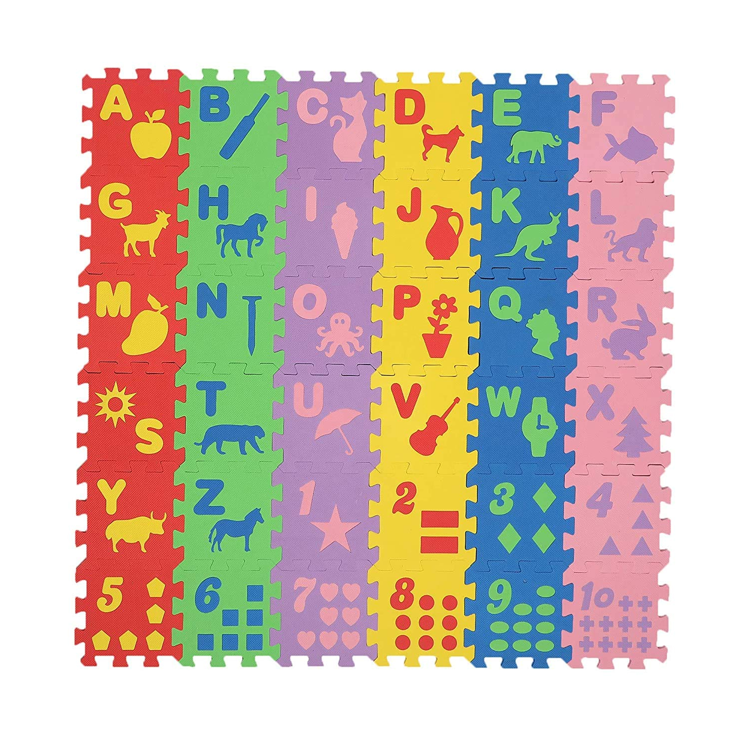 Albio India Non-toxic Alphabetical Picture Mat AKF 2007 (6inch x 6inch)