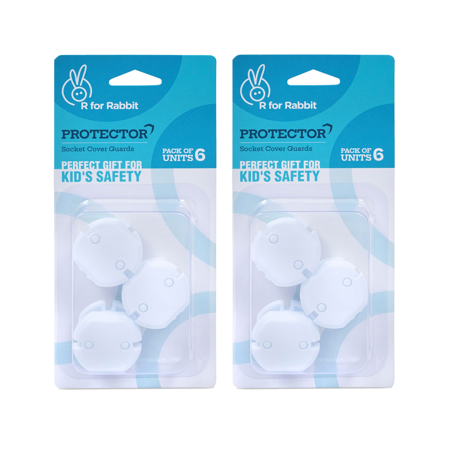 R for Rabbit Protector Socket Cover Guards (Pack of Units 6) (Pack of 2)
