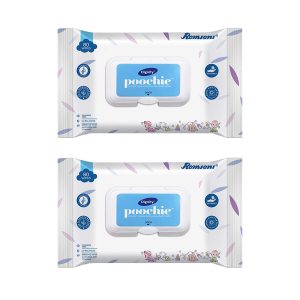 Romsons- Dignity Poochie Baby 80 Wipes (Pack of 2)
