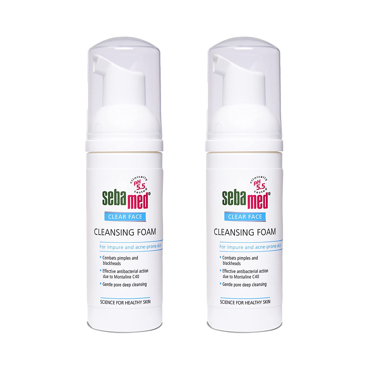 Sebamed Clear Face Cleansing Foam 50ml (Pack of 2)
