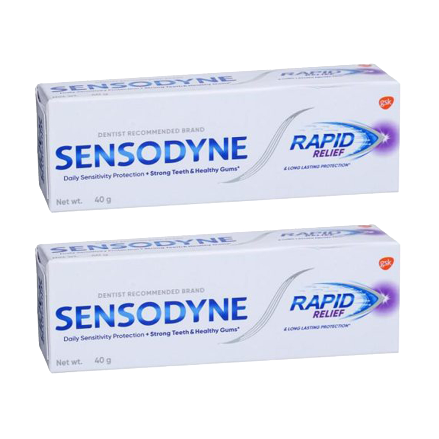 Sensodyne Rapid Relief & Long Lasting Protection- 40g (Pack of 2)