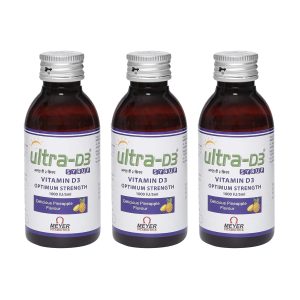 Vitabiotics Ultra Vitamin D3 Syrup for Bone Health 100ml (Pack of 2)