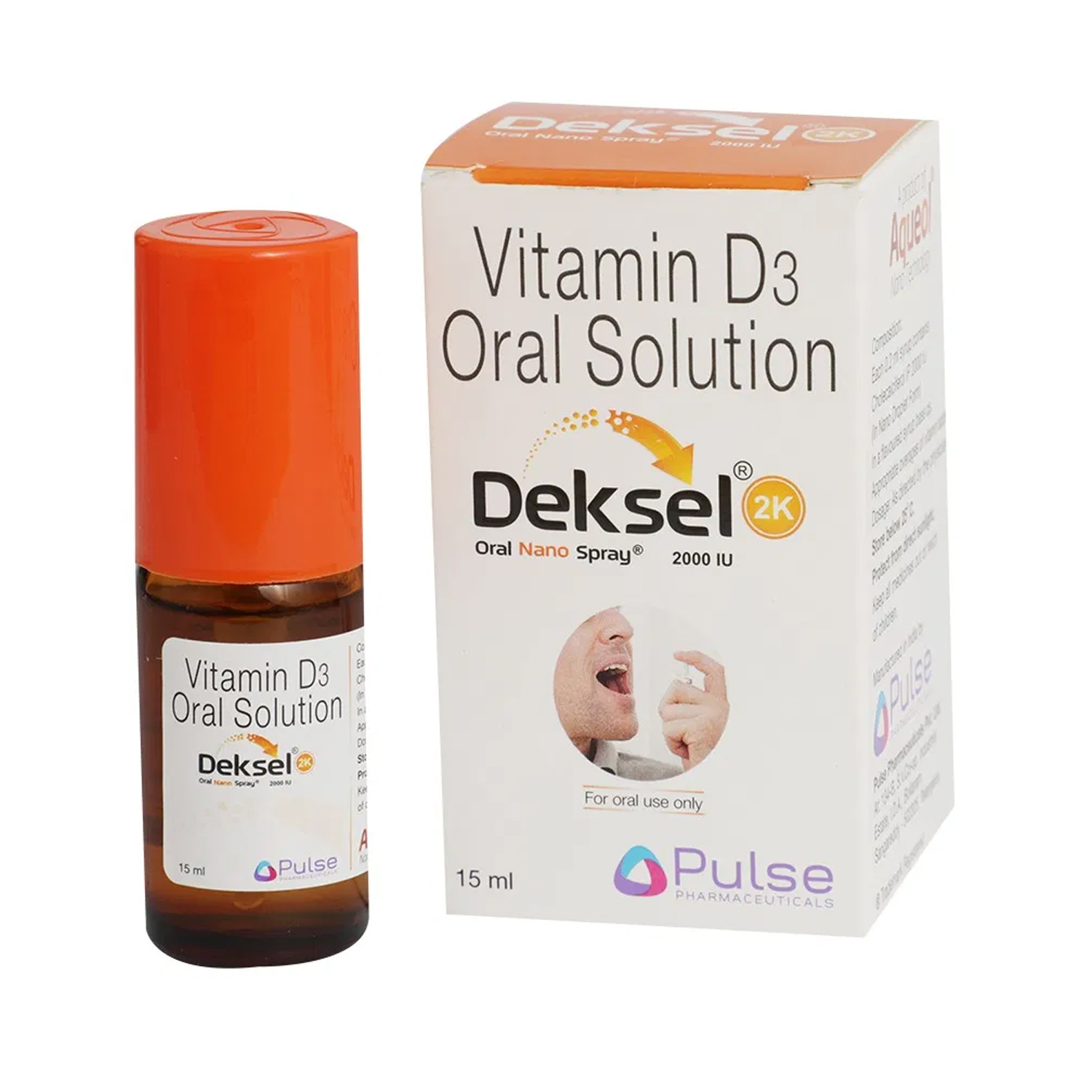 Deksel Vitamin D3 Oral Solution - Nano Spray 2000 IU 15ml