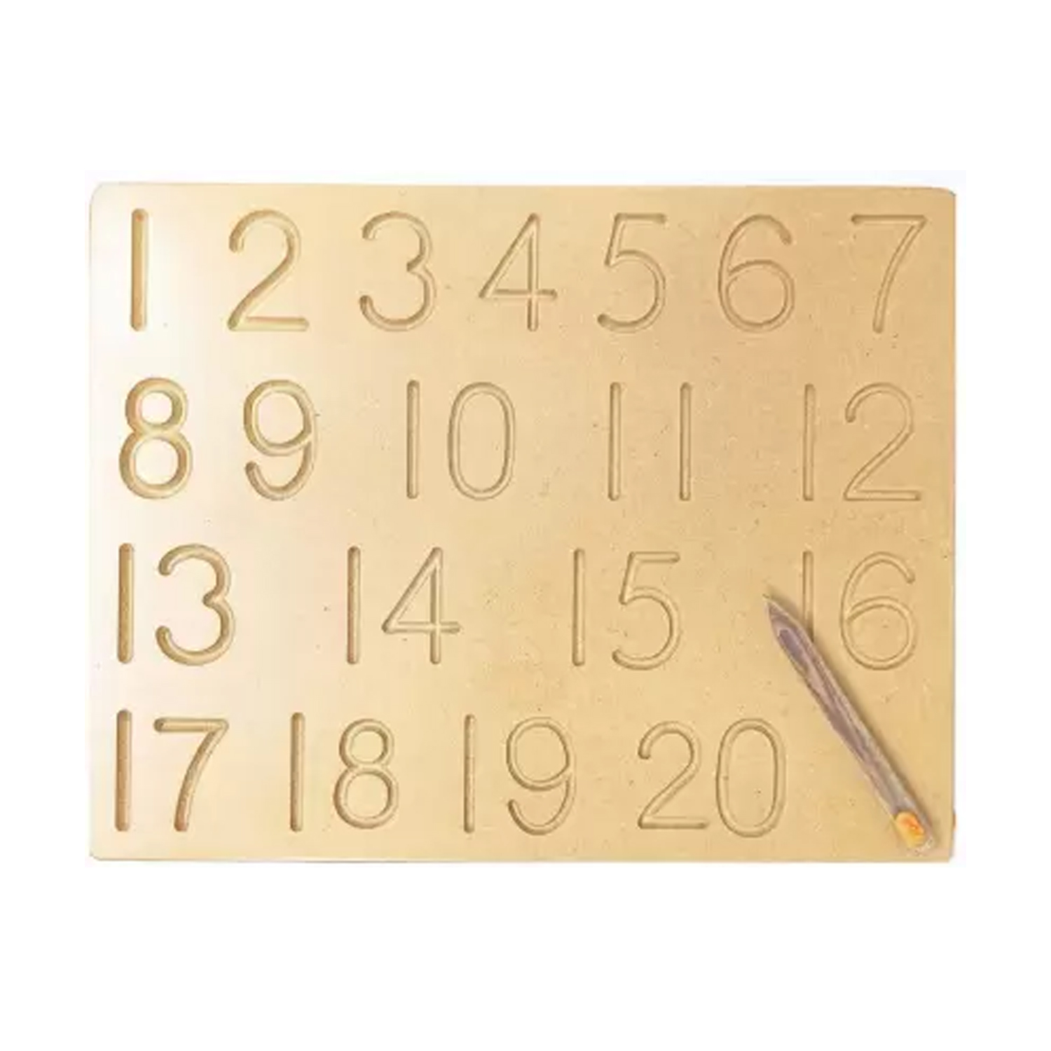 Albio India Wooden Number Alphabet Tracing Board (AKW 1003)