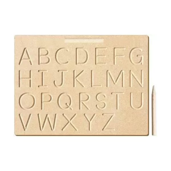 Albio India Wooden Big Alphabet Tracing Board (AKW 1001)
