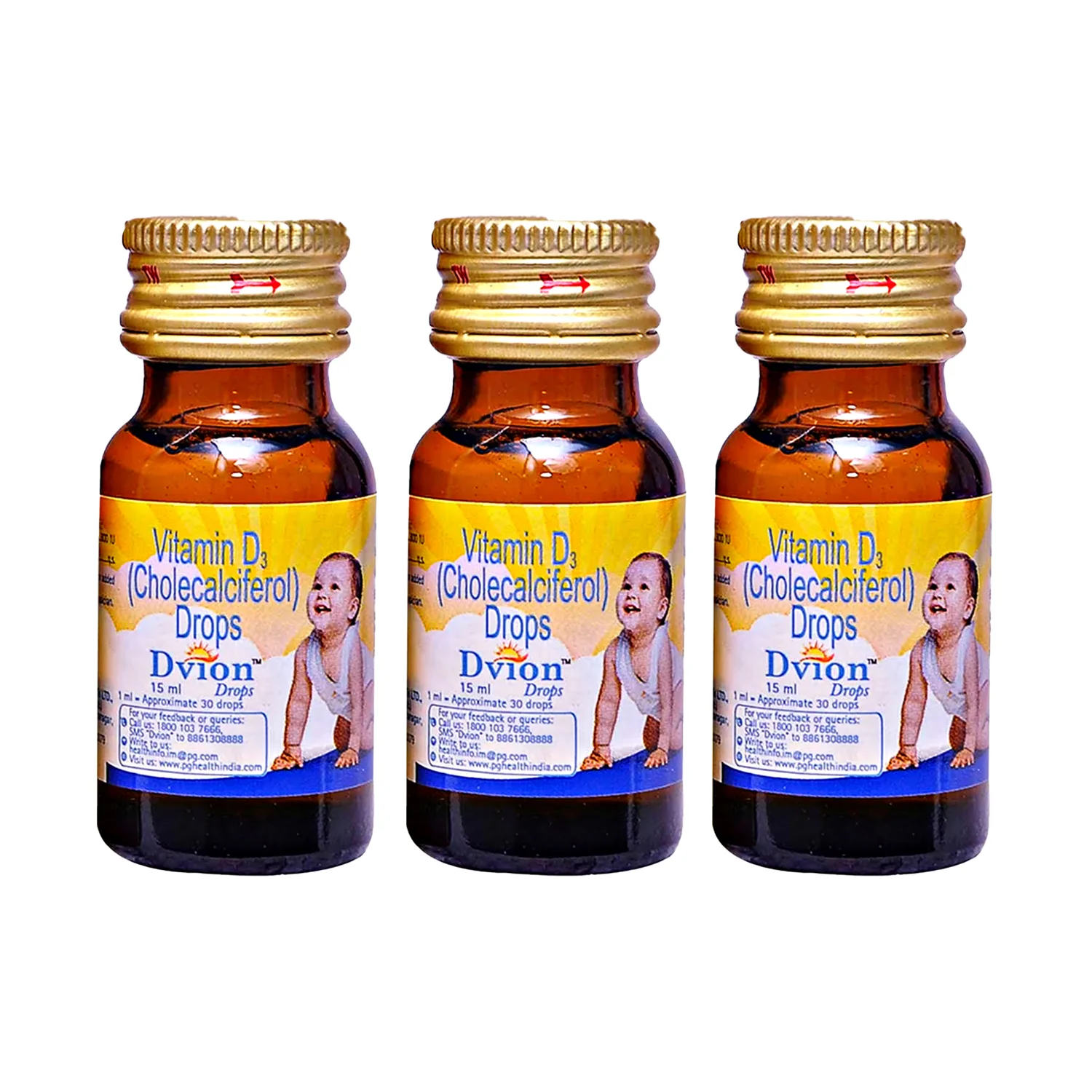 Dvion Drops 15ml (Pack of 3)