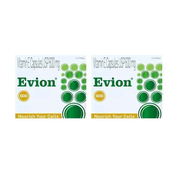 Evion 600 Capsules -5x10s (Pack of 2)