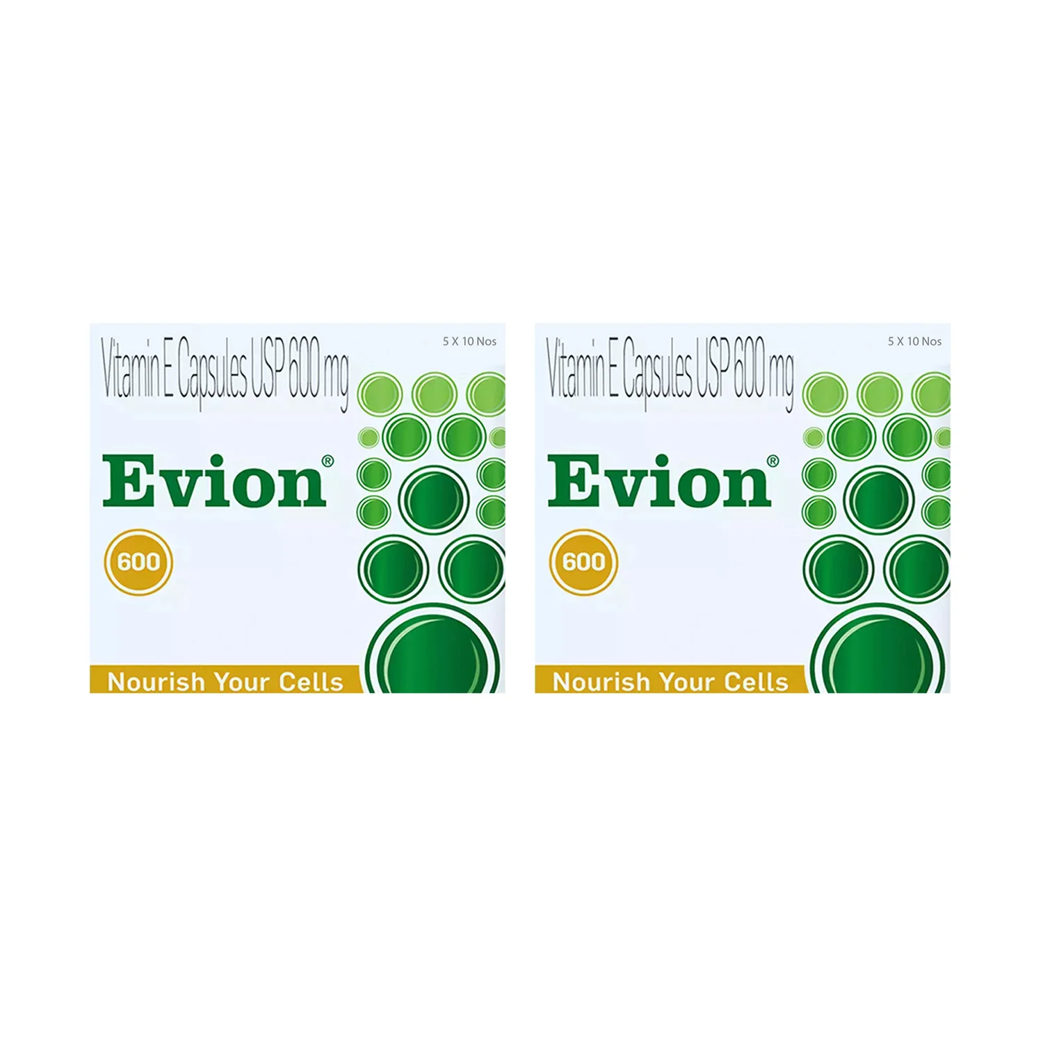 Evion 600 Capsules -5x10s (Pack of 2)
