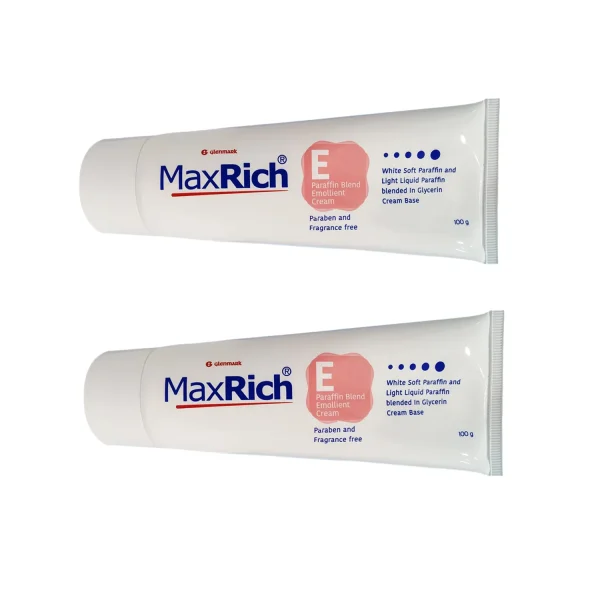 MaxRich E Paraffin Blend Emollient Cream, 100g (Pack of 2)