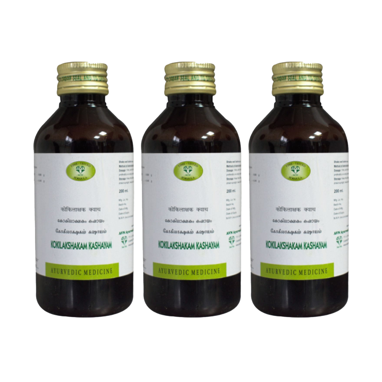AVN Kokilakshakam Kashayam 200ml (Pack of 3)