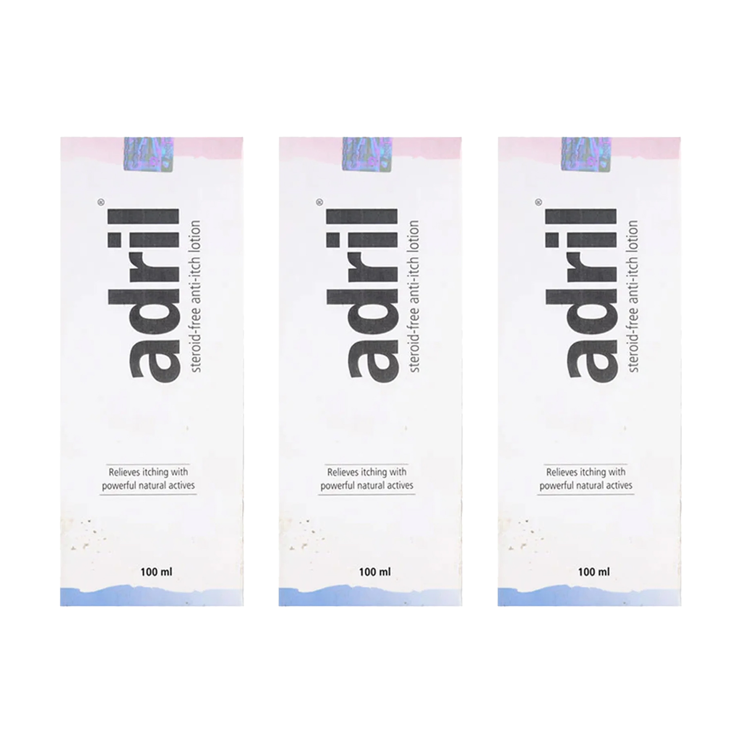 Adril Anti Itch Lotion 100 ml (Pack of 3)