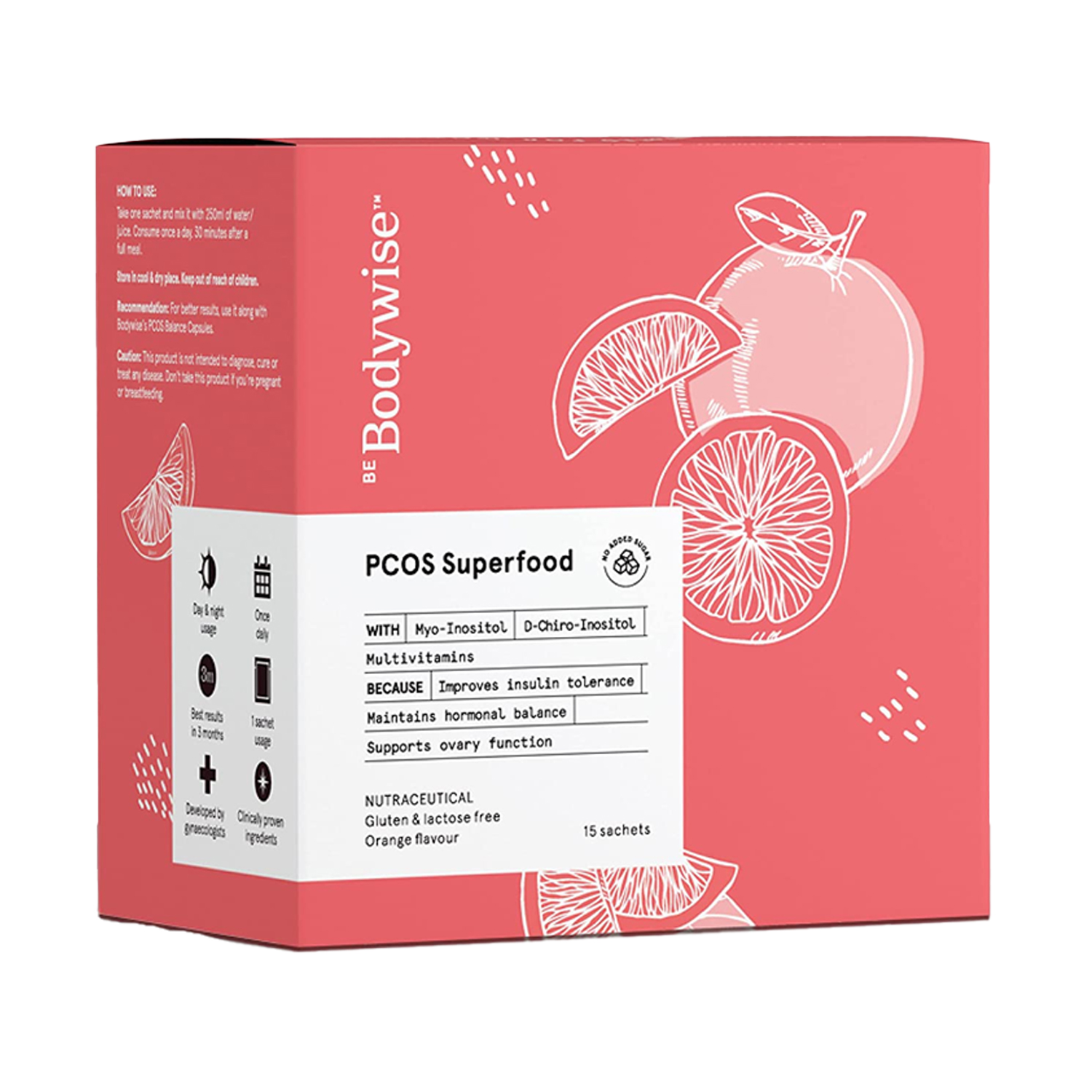 Be Bodywise PCOS Superfood- with Inositol 15 Sachets