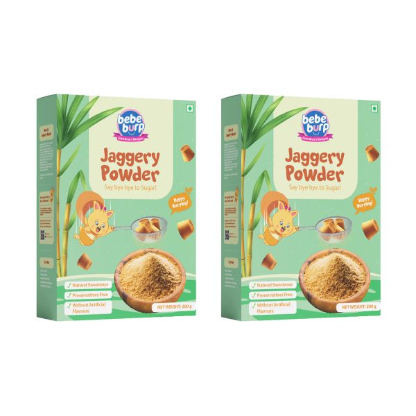 Bebe Burp Jaggery Powder Healthy Sugar Substitute - 200g (Pack of 2)