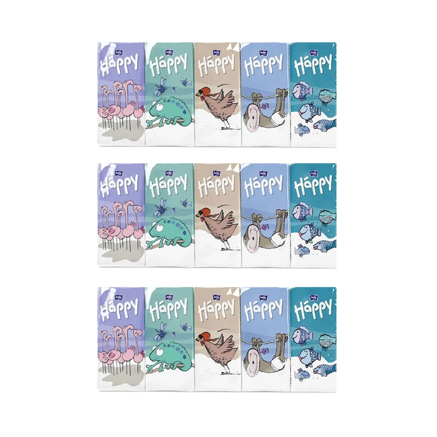 Bella Baby Happy Pocket Tissues (9x10) Pack of 3