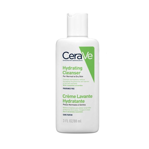 Cerave Hydrating Facial Cleanser for Normal to Dry Skin (Fragrance Free) - 88ml