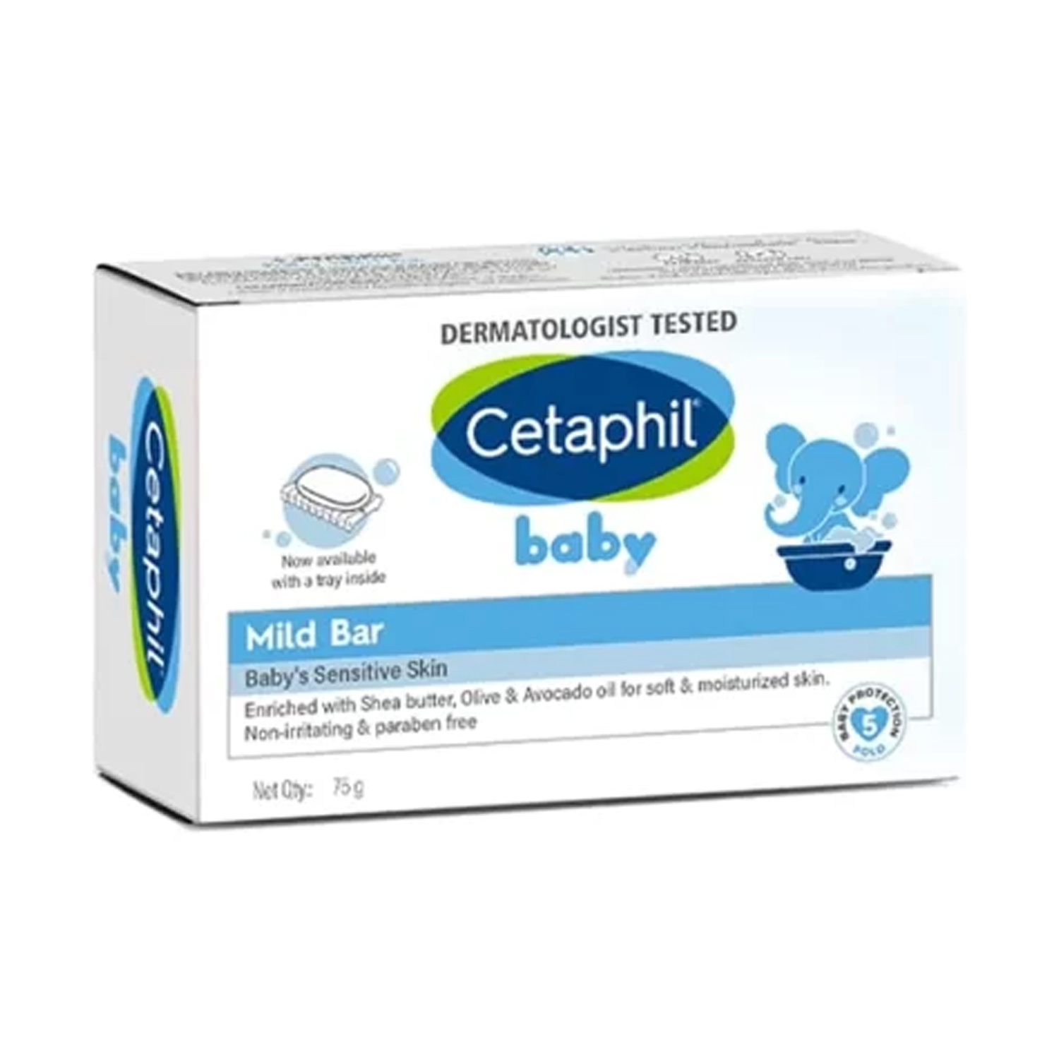 Cetaphil Baby Mild Bar 75gm, Kids Soap for Bath