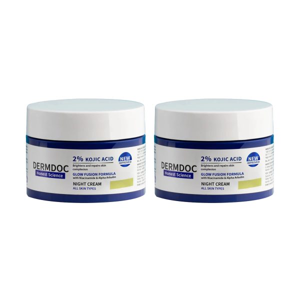 Dermdoc 2% Kojic Acid Glow Night Cream 50g (Pack of 2)