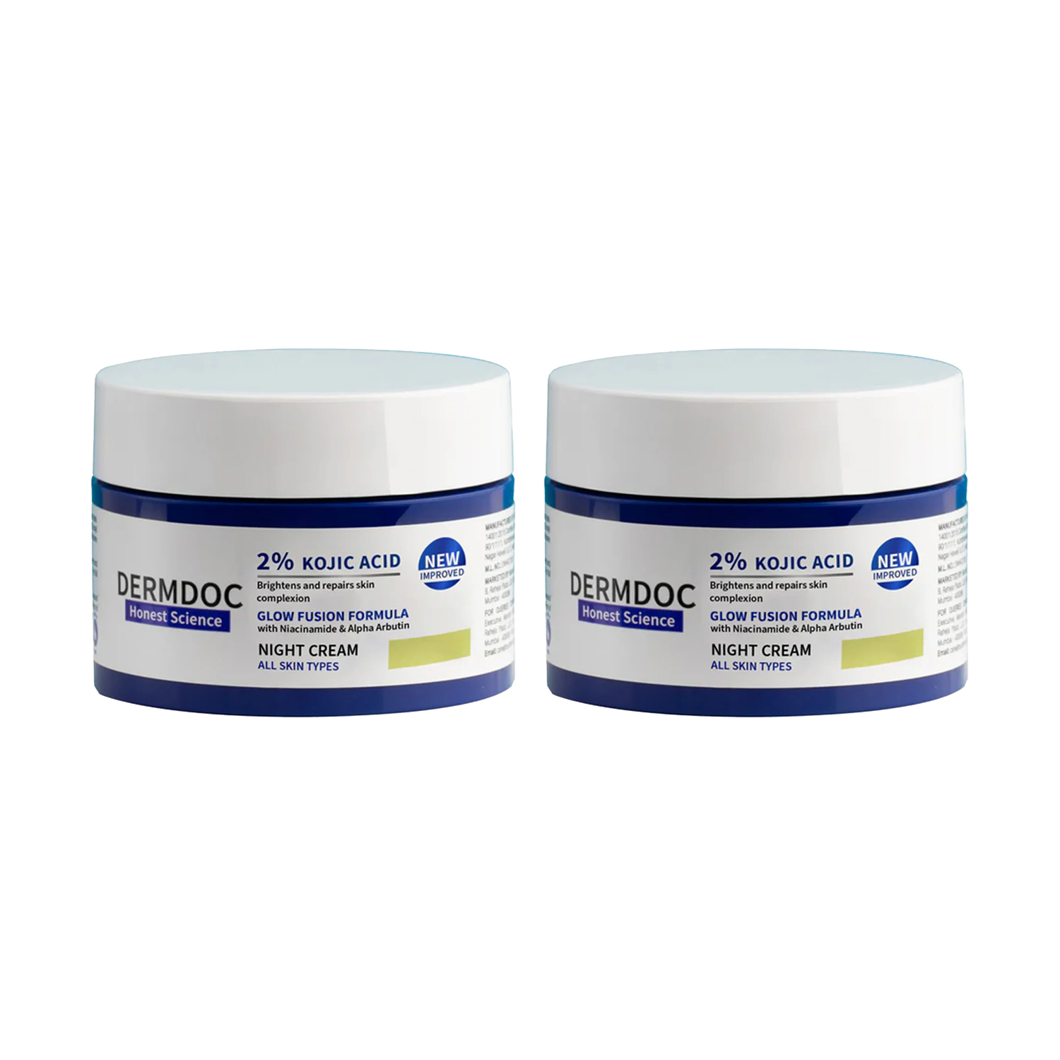Dermdoc 2% Kojic Acid Glow Night Cream 50g (Pack of 2)