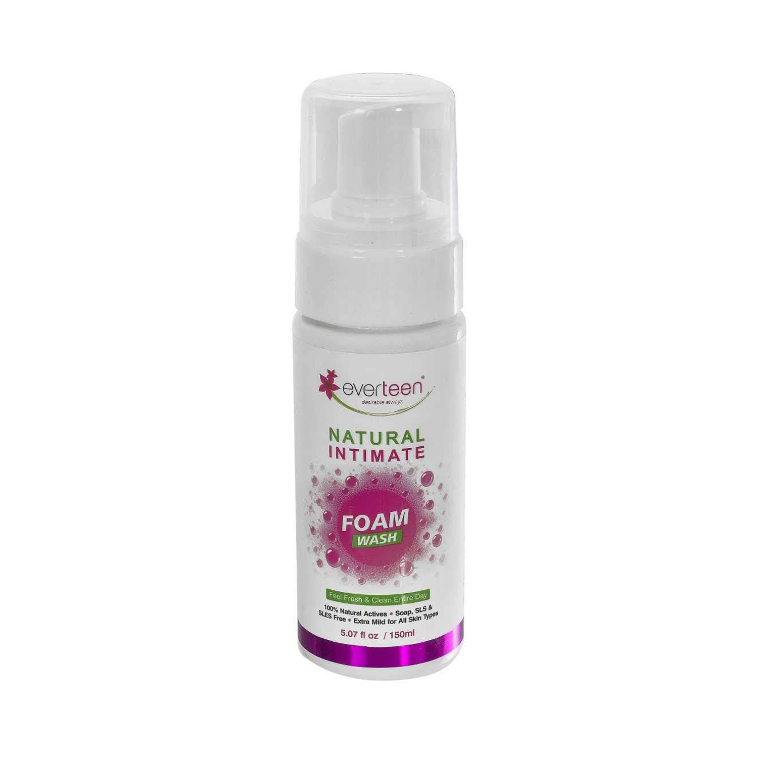 Everteen Natural Intimate Foam Wash (Pump Bottle)- 150 ml