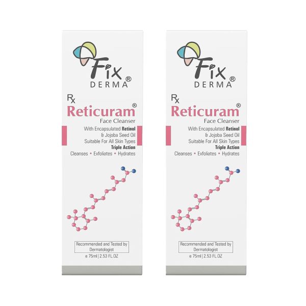 FixDERMA Reticuram Face Cleanser (75ml) Pack of 2