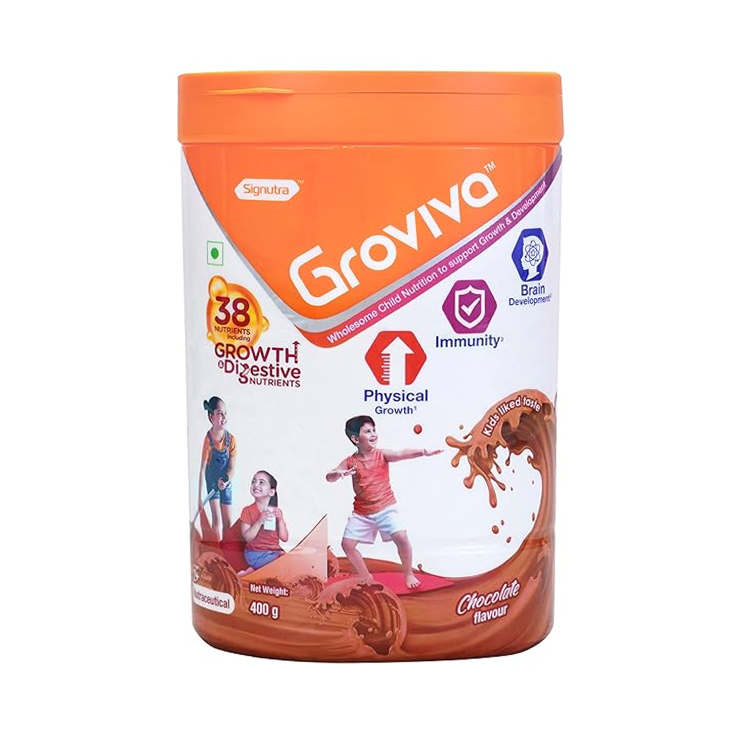 Groviva Child Nutrition Supplement 400g Chocolate (Jar)