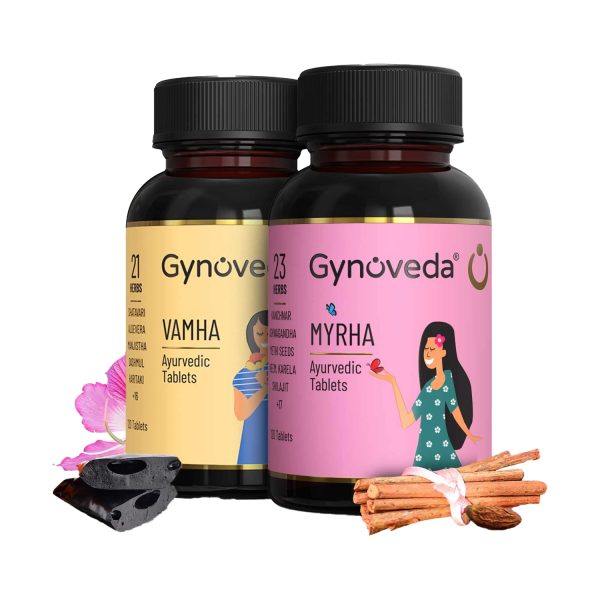 Gynoveda Vamha and myrha ayurvedic tablets (Pack of 2)