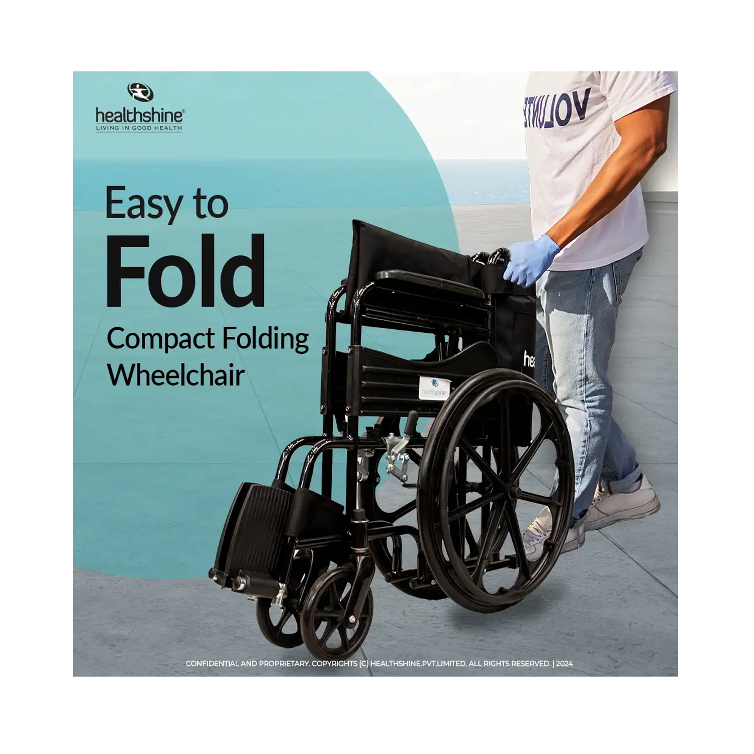 Healthshine-Folding-Wheelchair-with-Seat-Belt-3