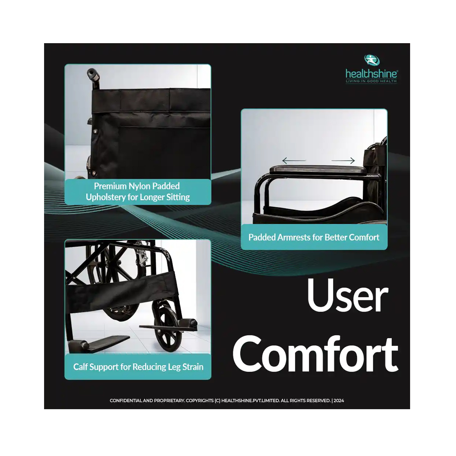 Healthshine-Folding-Wheelchair-with-Seat-Belt-5