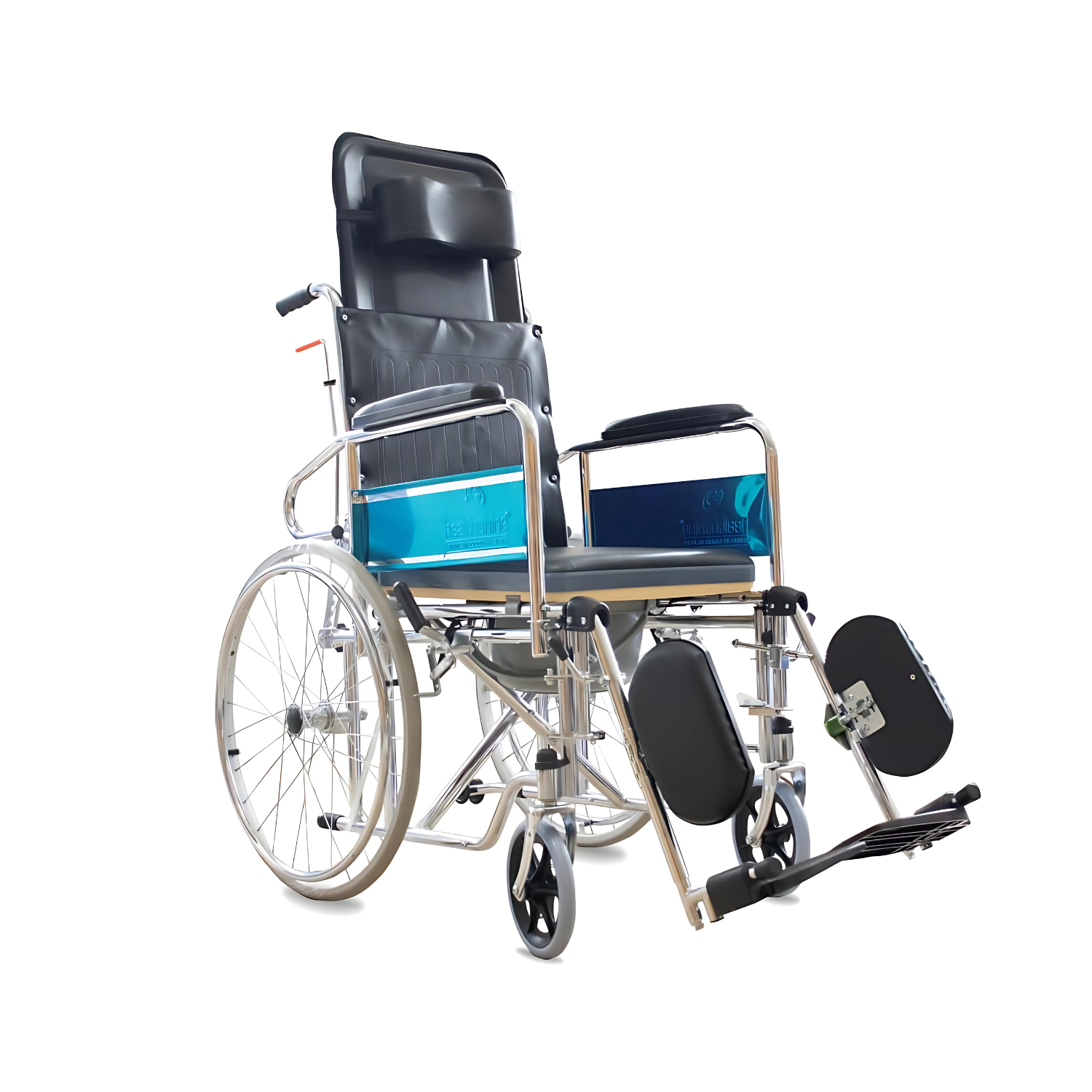 Healthshine Reclining Wheelchair with Commode HS 609-GC