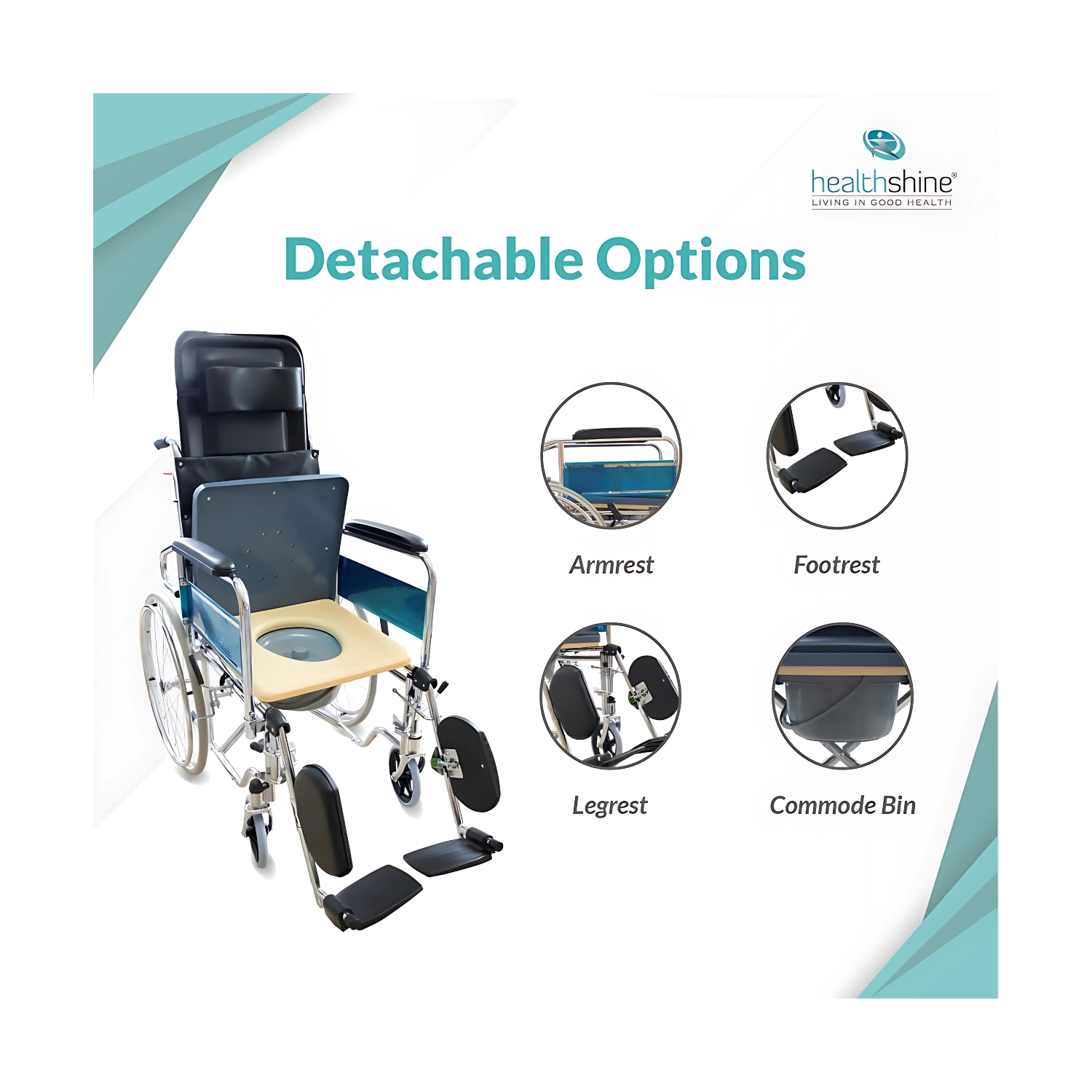 Healthshine HS609-GC Wheelchair 3