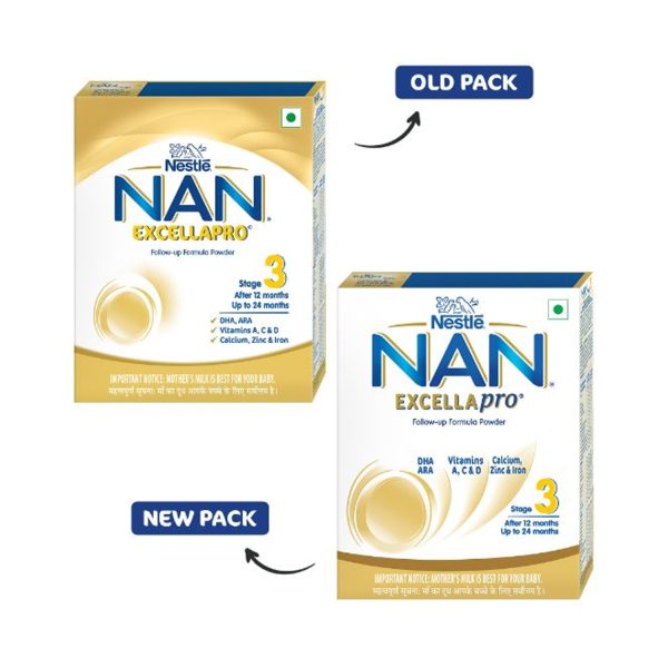 Nestle Nan Excellapro Follow-Up Formula Stage 3 400 gm Refill Pack