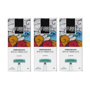 Pee Safe Advanced Nano Coated Bikini Line Trimming Razor for All Skin Types (Pack of 3)