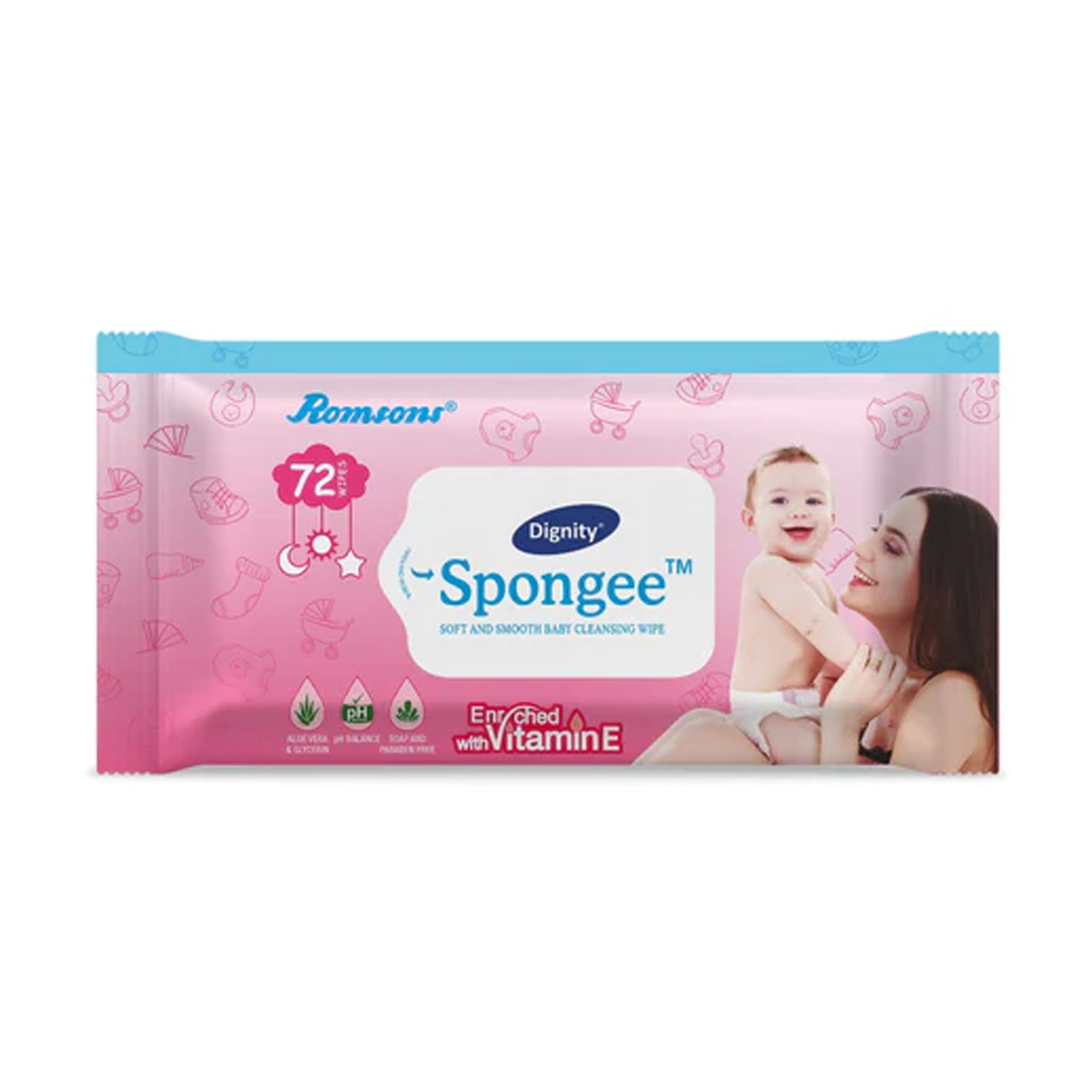 Romsons- Dignity Spongee Baby Wipes