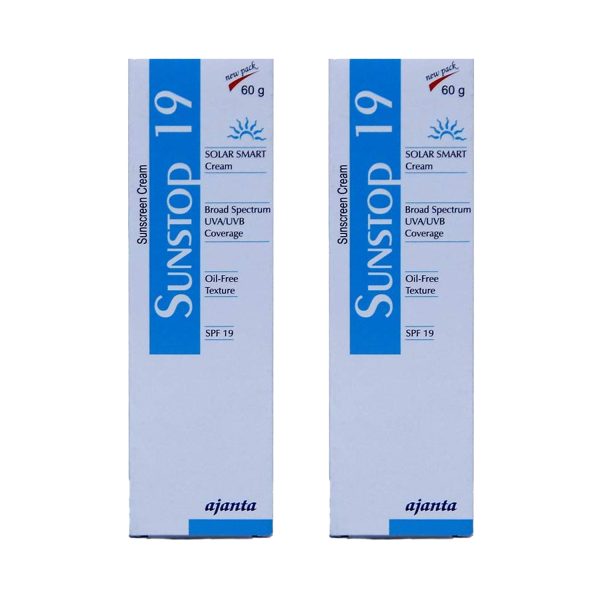 Sunstop 19 Sunscreen Cream (60 gm) Pack of 2