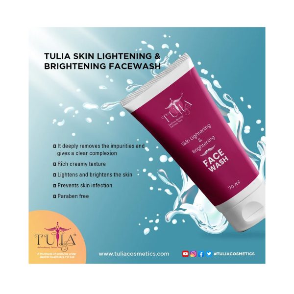 benefits of Tulia Skin Lightening & Brightening Facewash