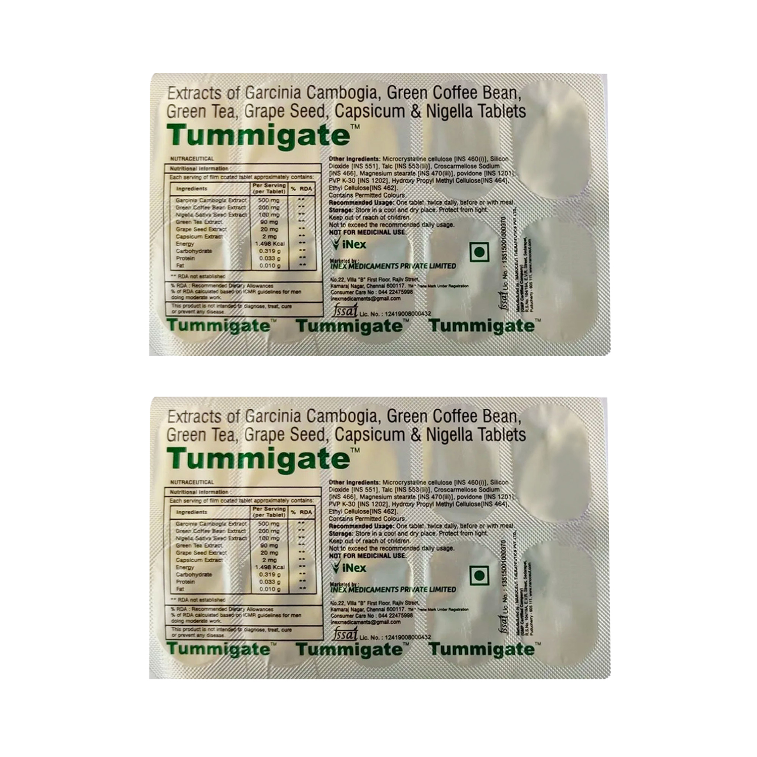 Tummigate Tablet - 10Nos (Pack of 2)