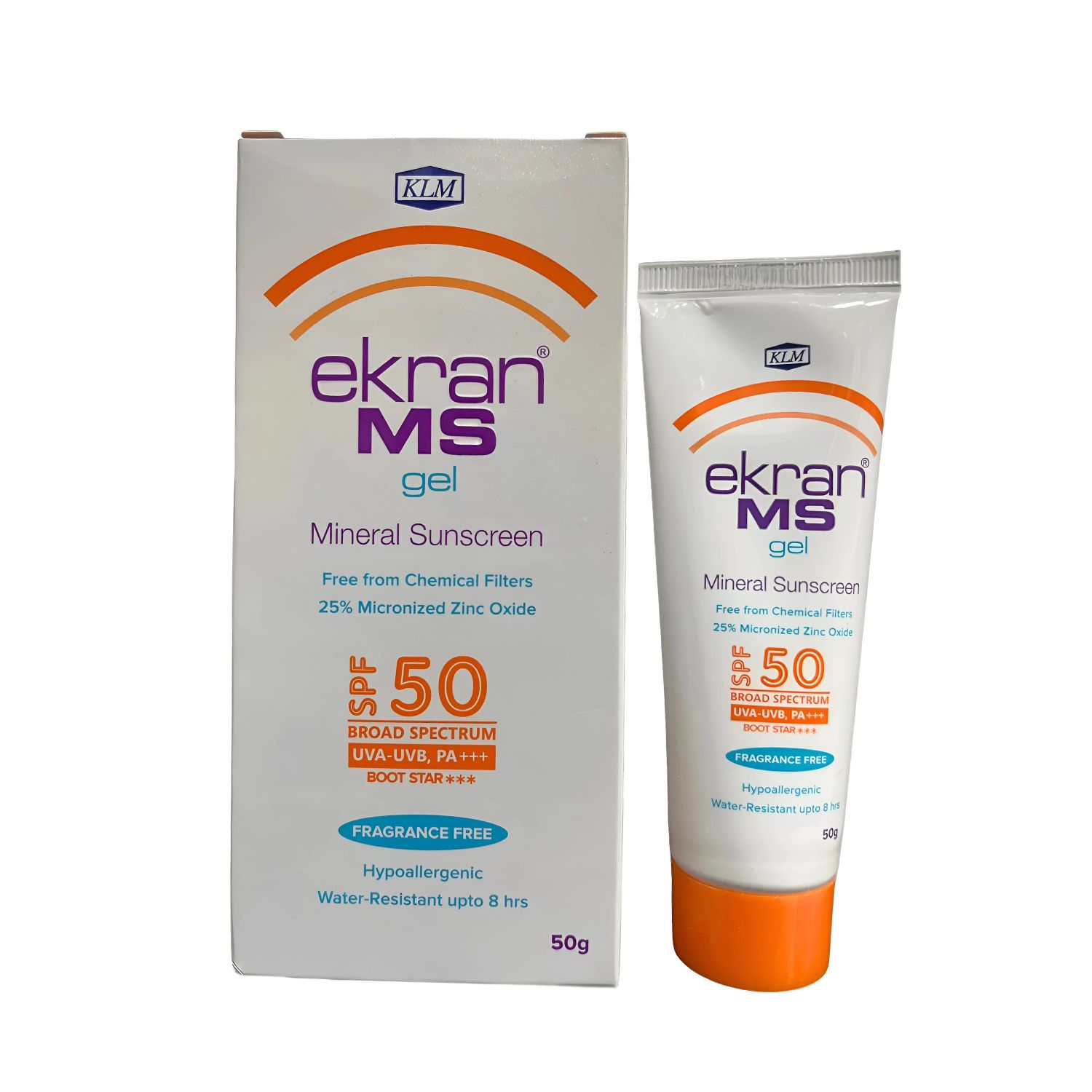 KLM Ekran MS Mineral Sunscreen Gel SPF 50 (50 gm)