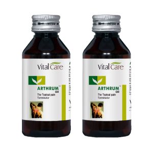 Vital Care Arthrum Oil An Ayurvedic Pain Relieving Oil (100ml) (Pack of 2)