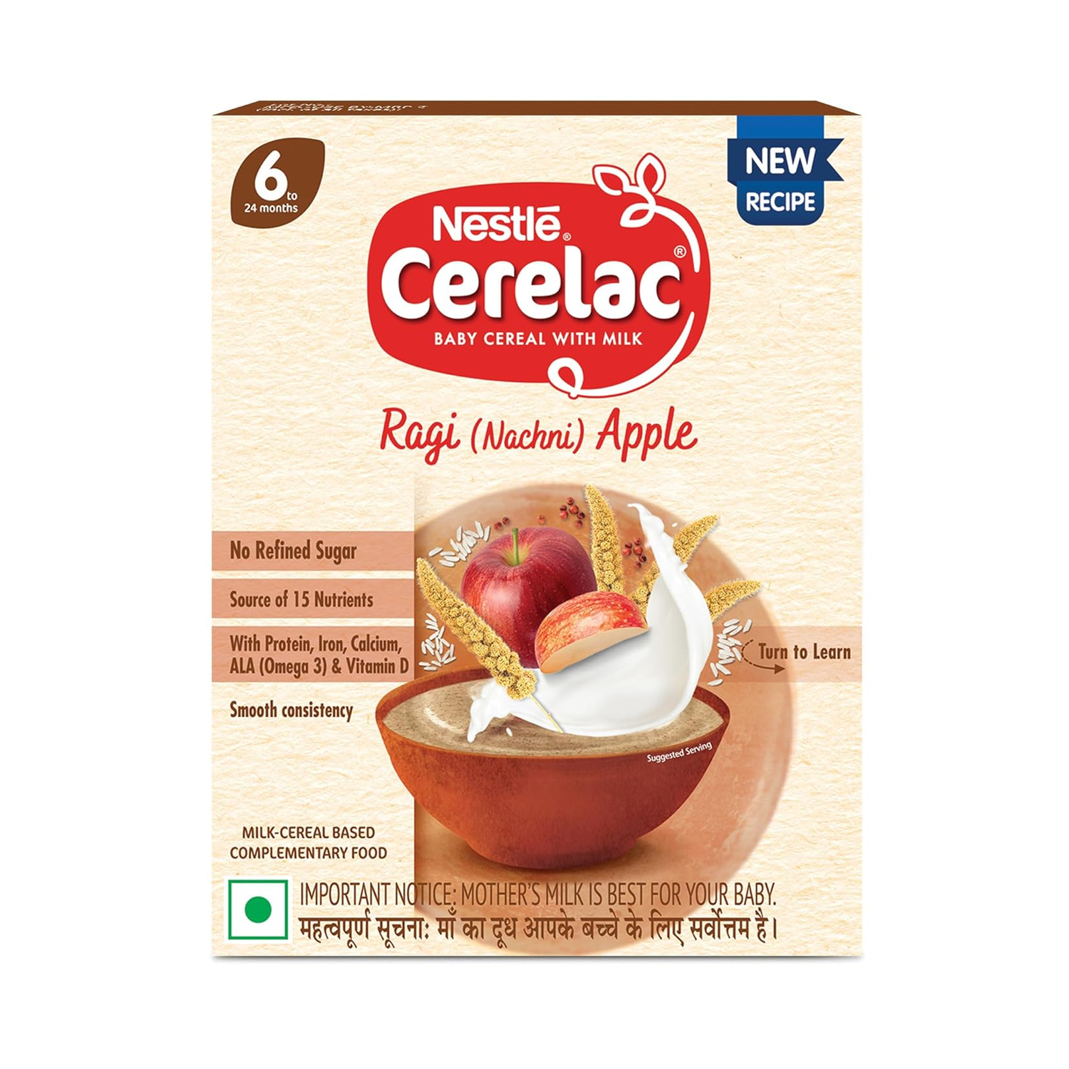 Nestle Cerelac Baby Cereal Ragi Apple 300g