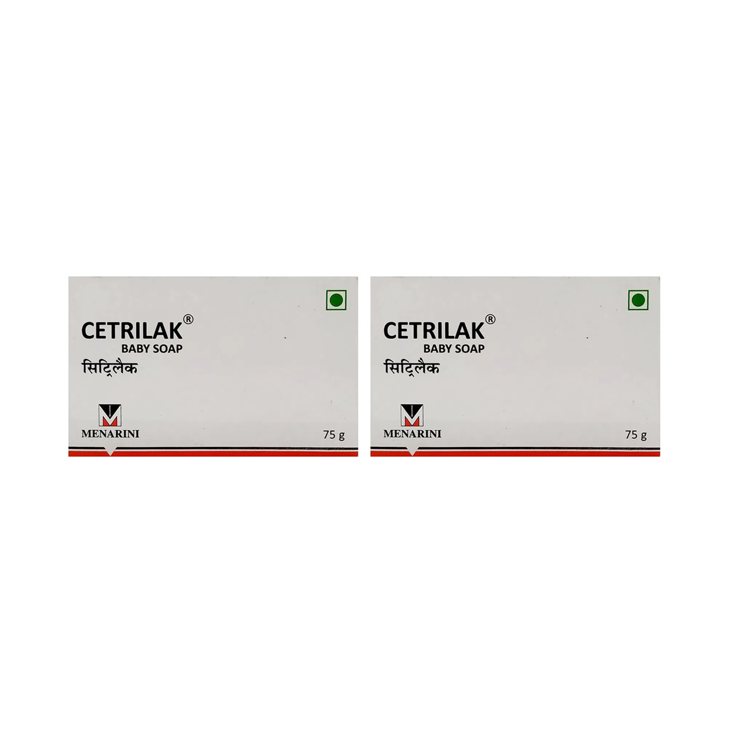 Menarini Cetrilak Baby Soap 75 gm (Pack of 2)