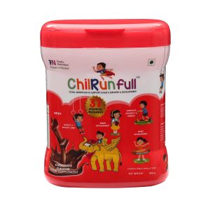 Chilrun Full Protein Powder 2 to 6 Years Chocolate Flavour 400g (Jar)