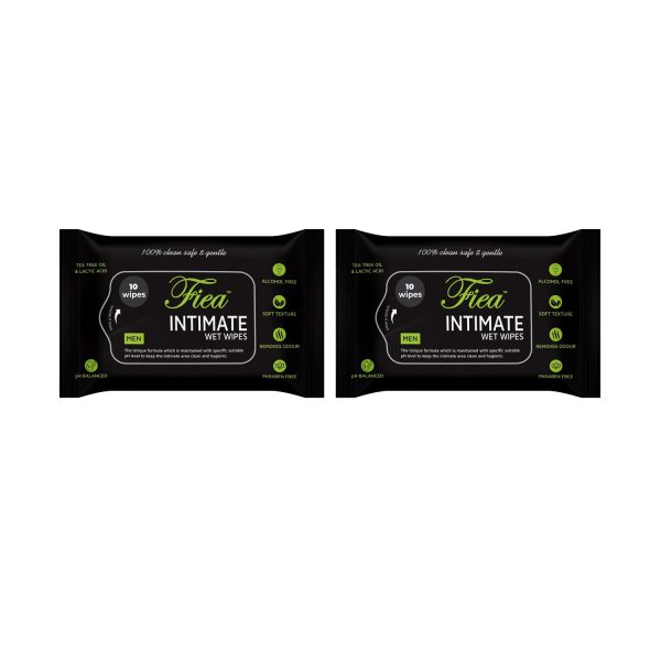 Fiea Intimate Wet Wipes For Men 10 Nos (Pack of 2)